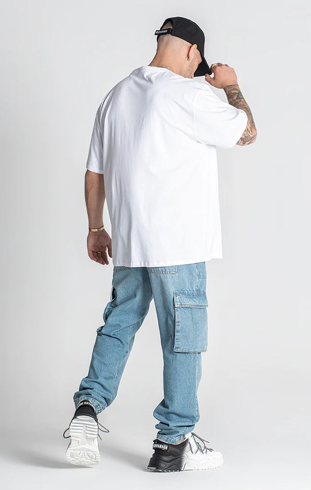 White Karma Oversized Tee-Gianni Kavanagh-Urbanheer