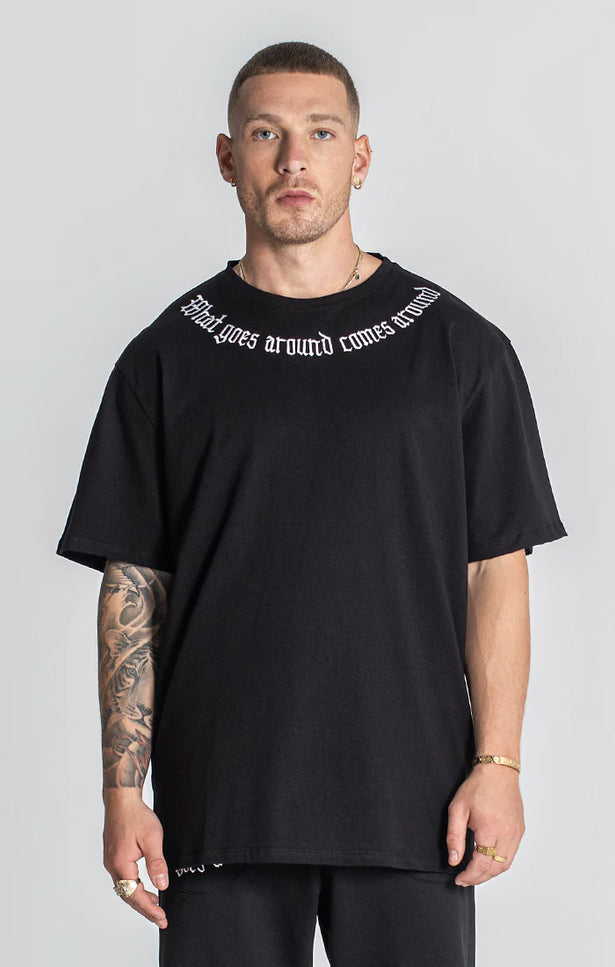 Black Karma Oversized Tee-Gianni Kavanagh-Black-XS-Urbanheer