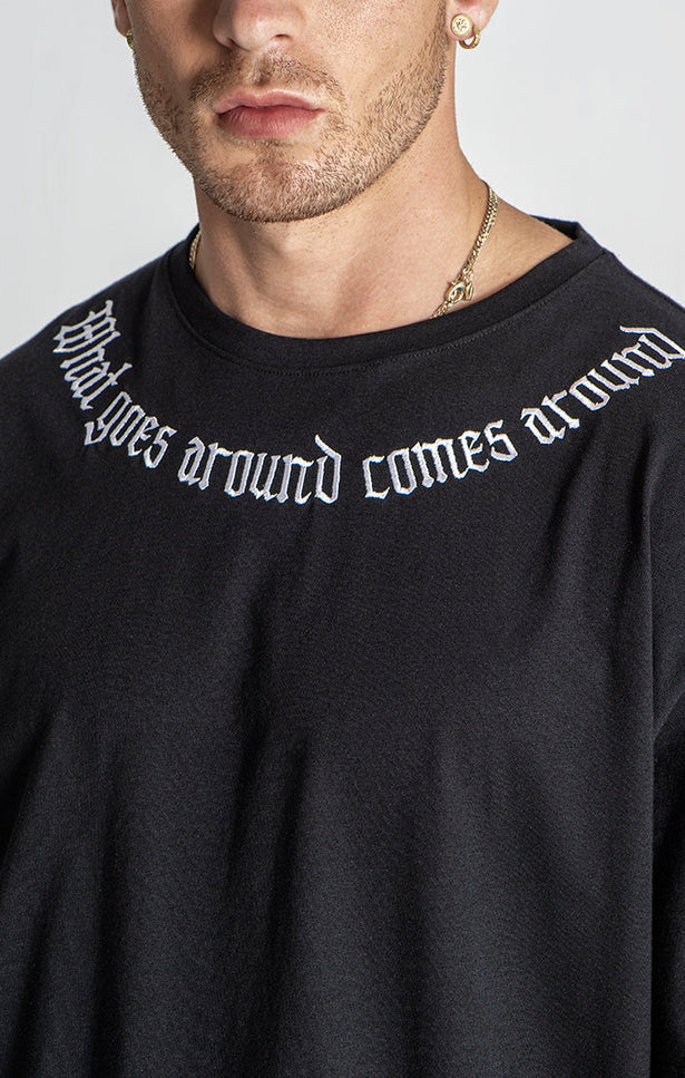 Black Karma Oversized Tee-Gianni Kavanagh-Urbanheer