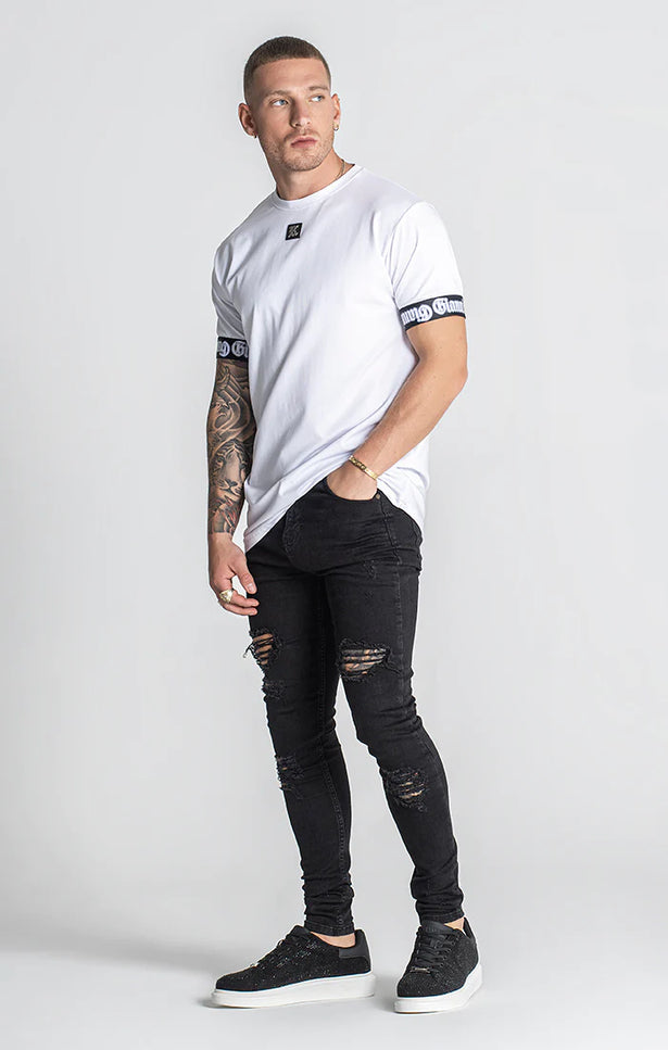 White Nostalgia Elastic Tee-Gianni Kavanagh-Urbanheer