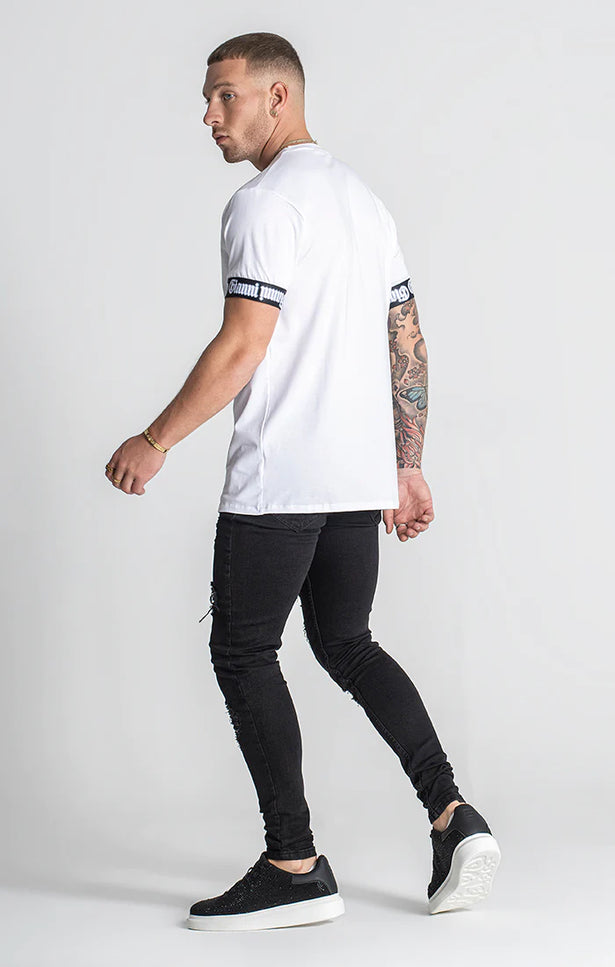 White Nostalgia Elastic Tee-Gianni Kavanagh-Urbanheer