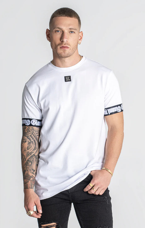 White Nostalgia Elastic Tee-Gianni Kavanagh-WHITE-XS-Urbanheer