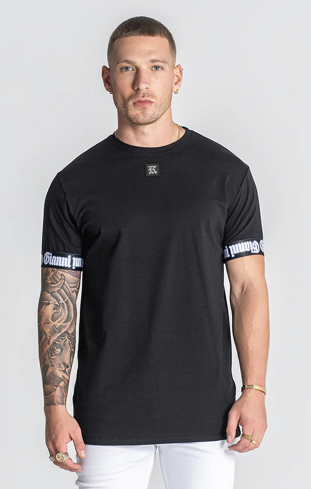 Black Nostalgia Elastic Tee-Gianni Kavanagh-BLACK-XS-Urbanheer