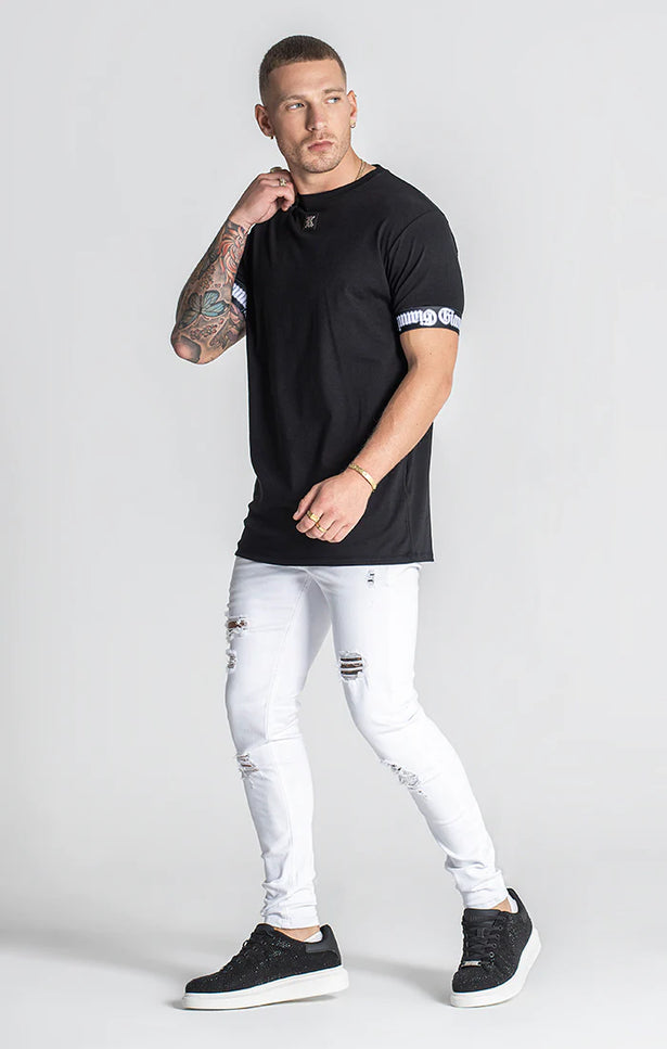 Black Nostalgia Elastic Tee-Gianni Kavanagh-Urbanheer