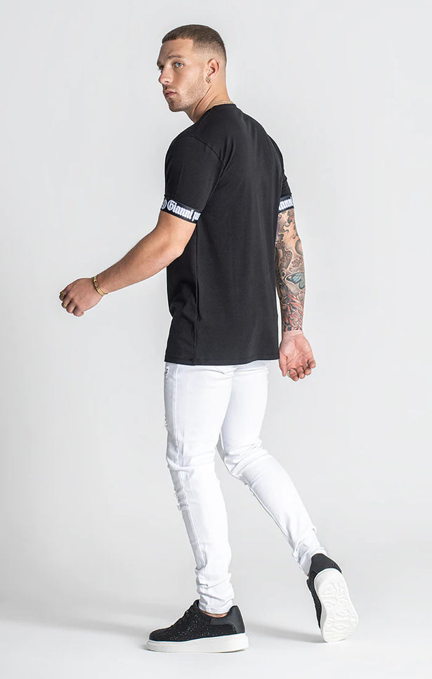 Black Nostalgia Elastic Tee-Gianni Kavanagh-Urbanheer