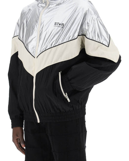 Golden Goose lens patchwork jacket