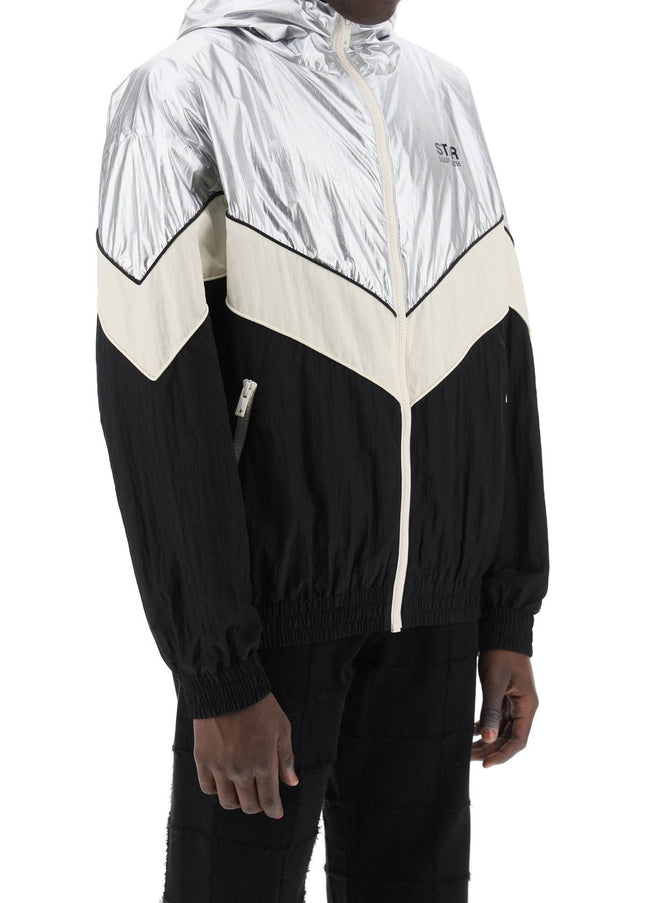 Golden Goose lens patchwork jacket