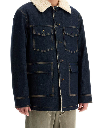 Golden Goose denim caban coat