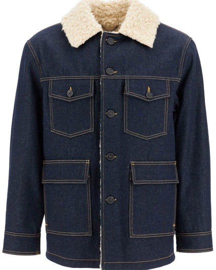 Golden Goose denim caban coat