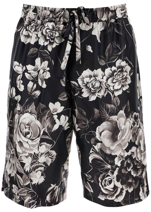 Dolce & Gabbana silk floral print bermuda shorts set