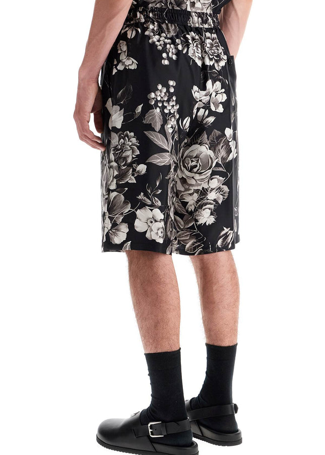 Dolce & Gabbana silk floral print bermuda shorts set