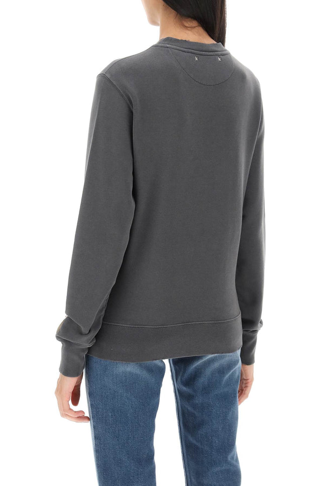 Golden Goose athena crew-neck sweatshirt with distressed logo