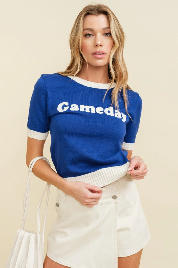 "Gameday" Sweater Top Great For Game Day