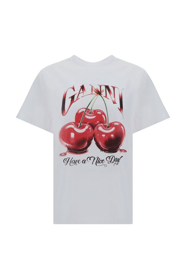 Ganni Cherry Relaxed T-Shirt