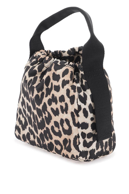 Ganni leopard tech handbag-women > bags > general > handbags-Ganni-os-Mixed colours-Urbanheer