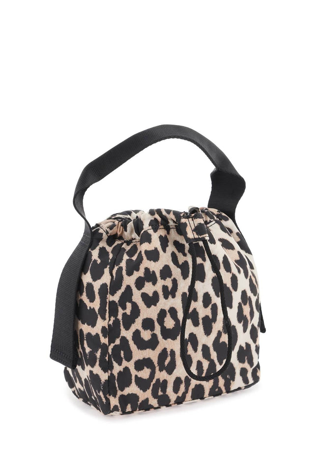 Ganni leopard tech handbag-women > bags > general > handbags-Ganni-os-Mixed colours-Urbanheer