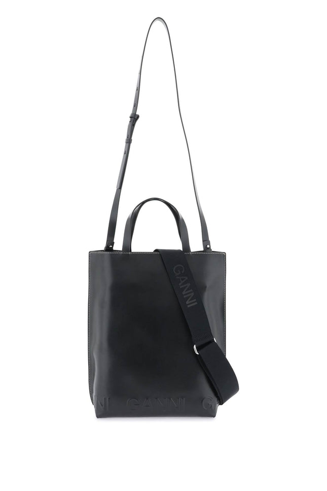 Ganni medium tote bag-women > bags > general > tote bags-Ganni-os-Black-Urbanheer