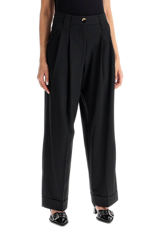 Ganni "flowy trousers with two ple