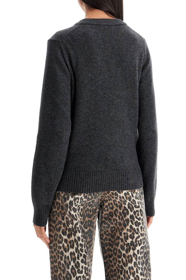 Ganni graphic pattern pullover sweater