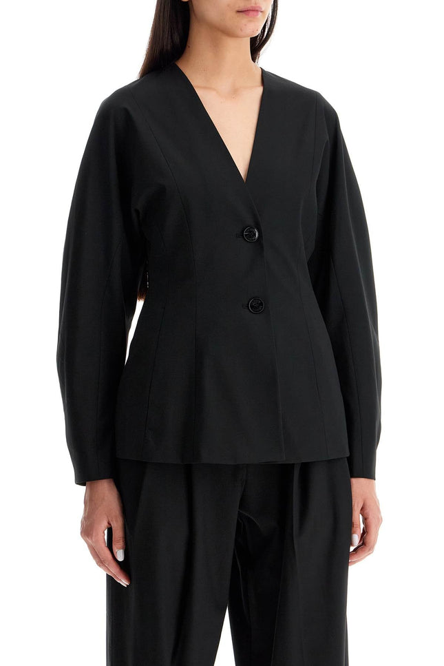 Ganni lightweight fitted jacket - Black