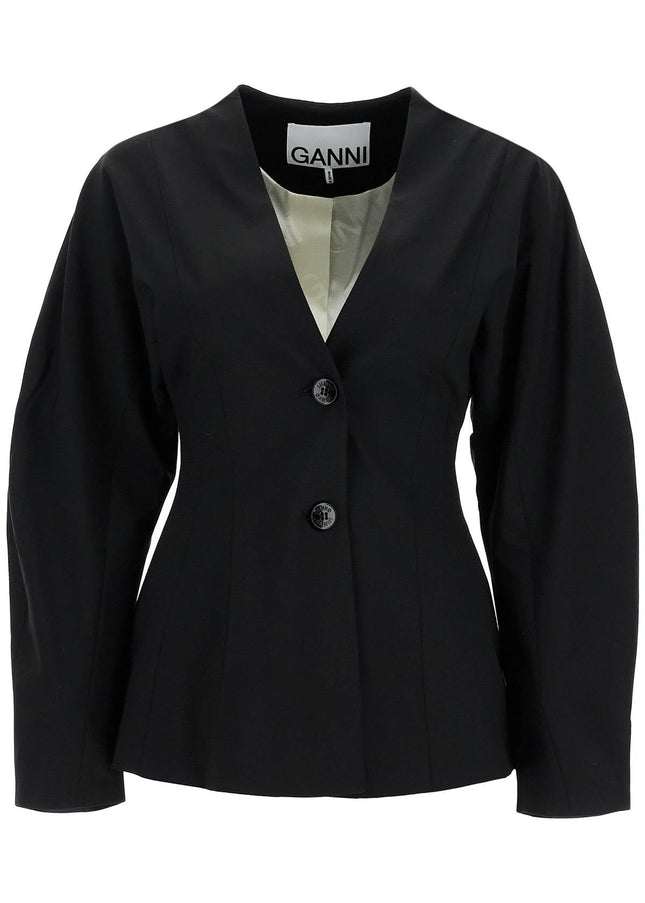 Ganni lightweight waisted jacket