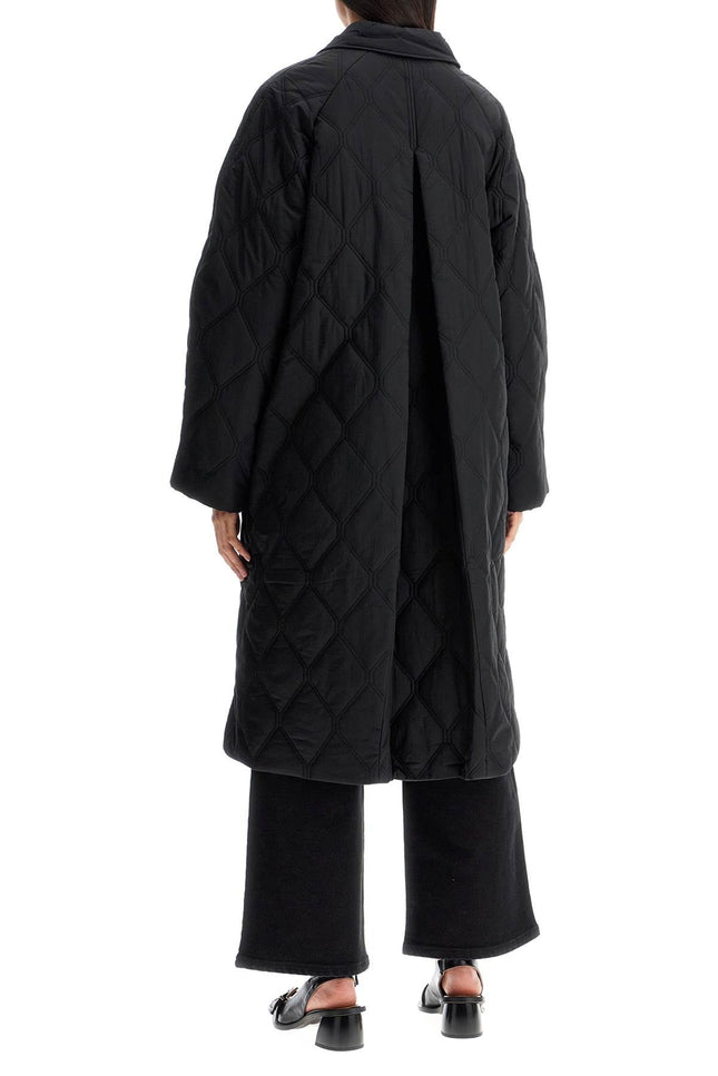 Ganni long quilted padded coat