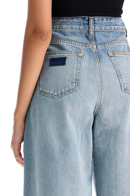 Ganni organic denim tapered jeans