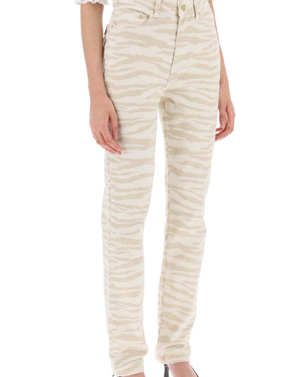 Ganni 'swigy' printed denim jeans