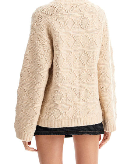 Ganni wool and cotton blend pullover