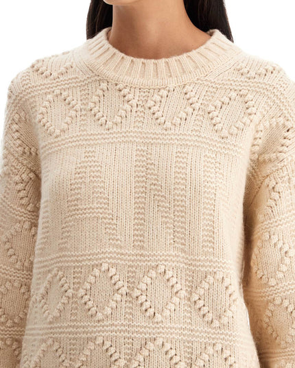 Ganni wool and cotton blend pullover