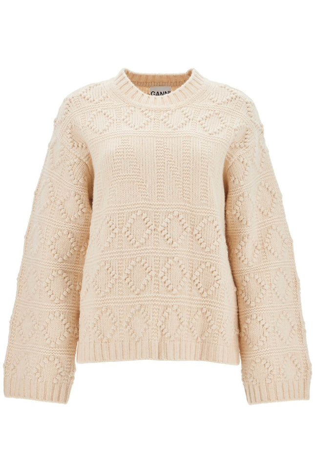 Ganni wool and cotton blend pullover