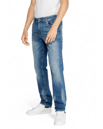 Gas Blue Cotton Jeans & Pant