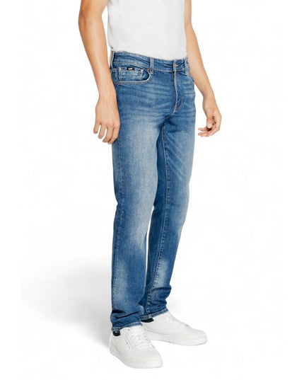 Gas Blue Cotton Jeans & Pant