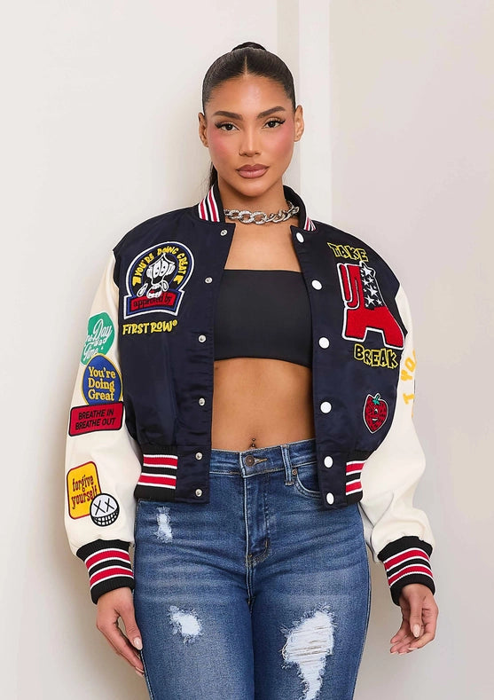 Get Lucky Varsity Jacket