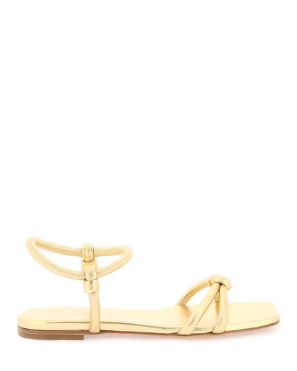 Gianvito rossi juno 05 metallic nappa sand-women > shoes > sandals-Gianvito Rossi-Urbanheer