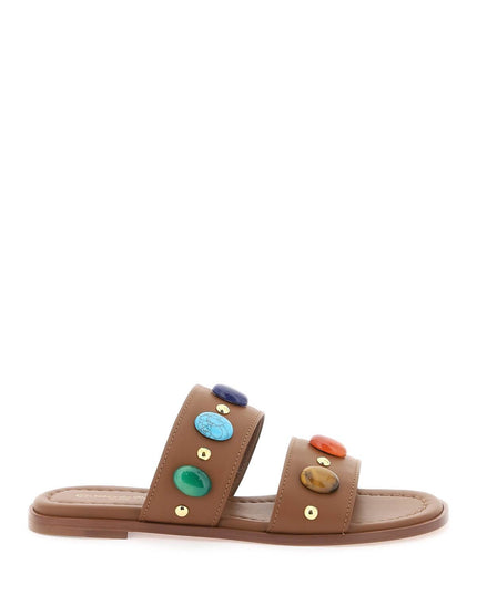 Gianvito rossi "slides with natural stone embell-women > shoes > sandals-Gianvito Rossi-Urbanheer