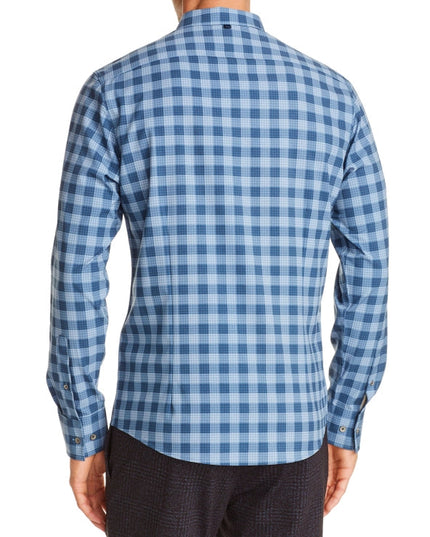 Gingham Check 4-Way Stretch Long Sleeve Shirt