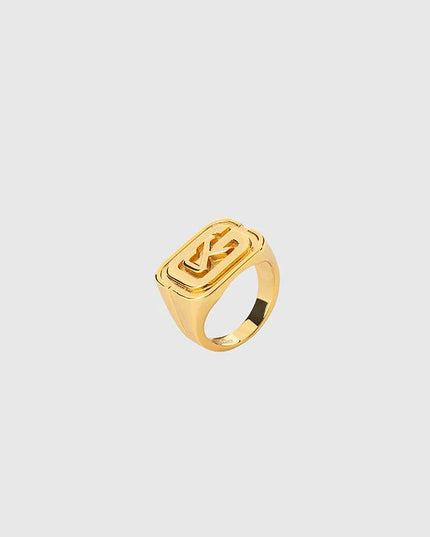 Gold GK Ring