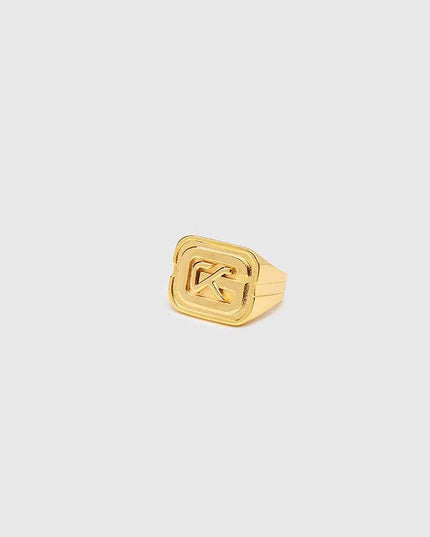 Gold GK Ring