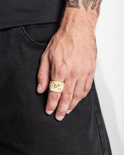 Gold GK Ring