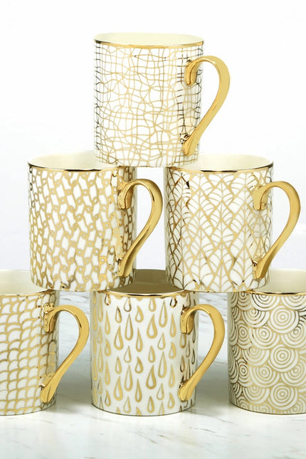 Gold Plated Mugs Mosaic.