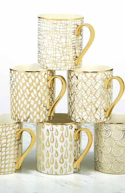 Gold Plated Mugs Mosaic.