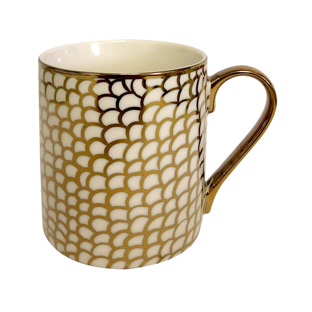 Gold Plated Mugs Mosaic Gold Plated Can Mugs (6) Asst