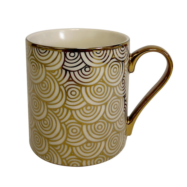 Gold Plated Mugs Mosaic Gold Plated Can Mugs (6) Asst