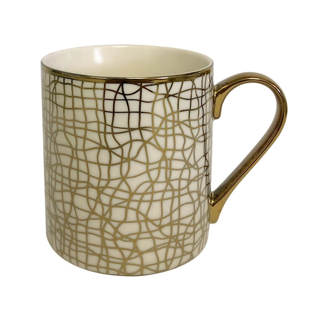 Gold Plated Mugs Mosaic Gold Plated Can Mugs (6) Asst