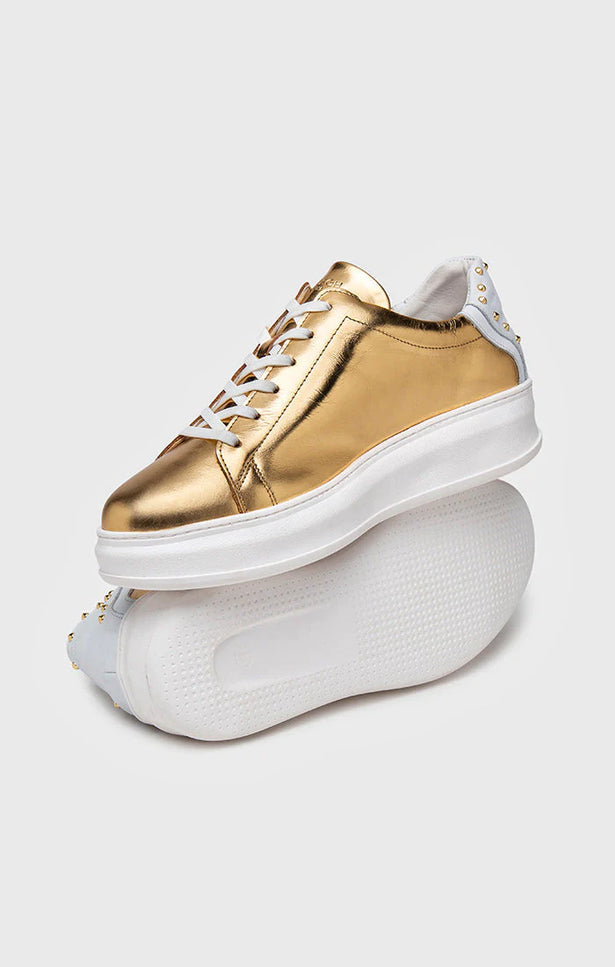 Gold Punk Upscale Sneakers-Sneakers-Gianni Kavanagh-Urbanheer