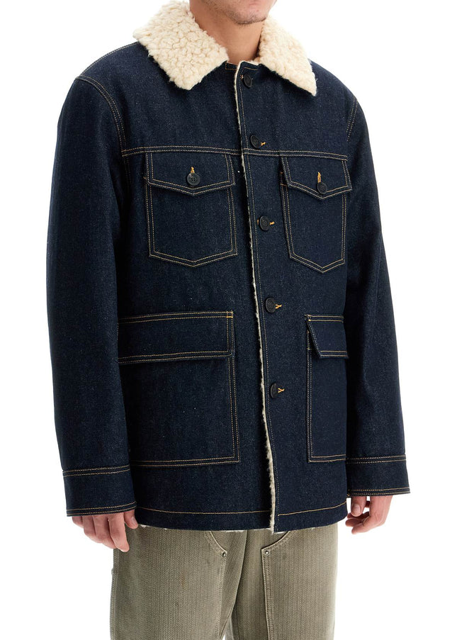 Golden Goose denim caban coat