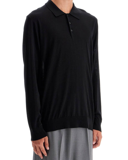 Golden Goose long-sleeved wool polo shirt