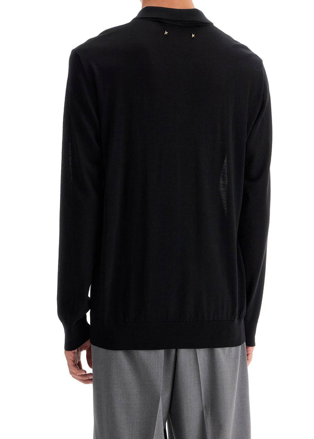 Golden Goose long-sleeved wool polo shirt