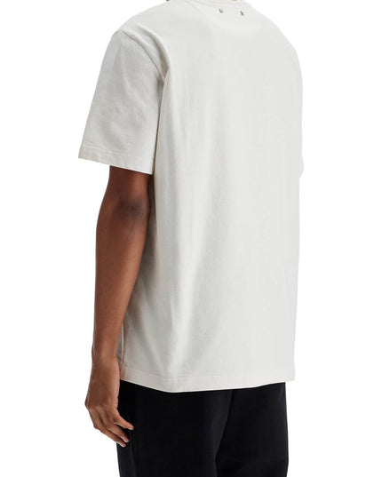 Golden Goose men's organic cotton white t-shirt with printed logo